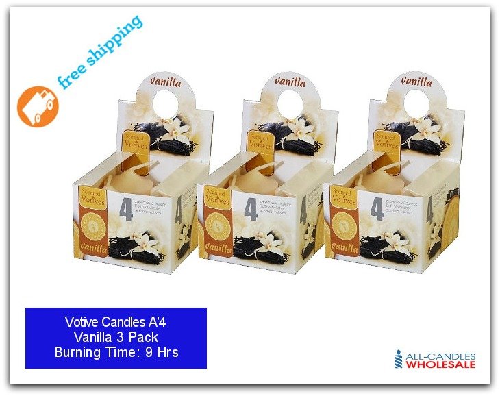 Scented Votive Candles A'4Vanilla Candles Wholesale & Factory