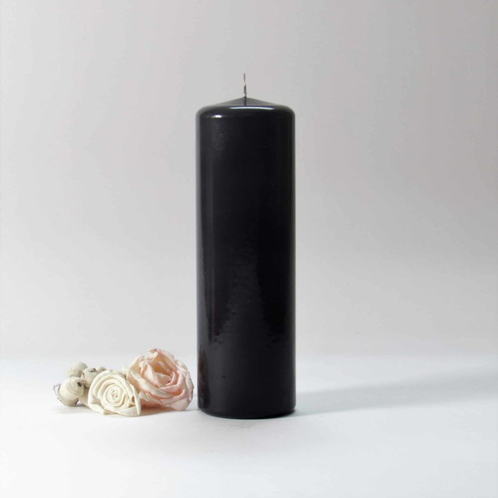 black candles, black pillar candles, black and white candles, black pillar candles bulk, wholesale black candles, black candles bulk,