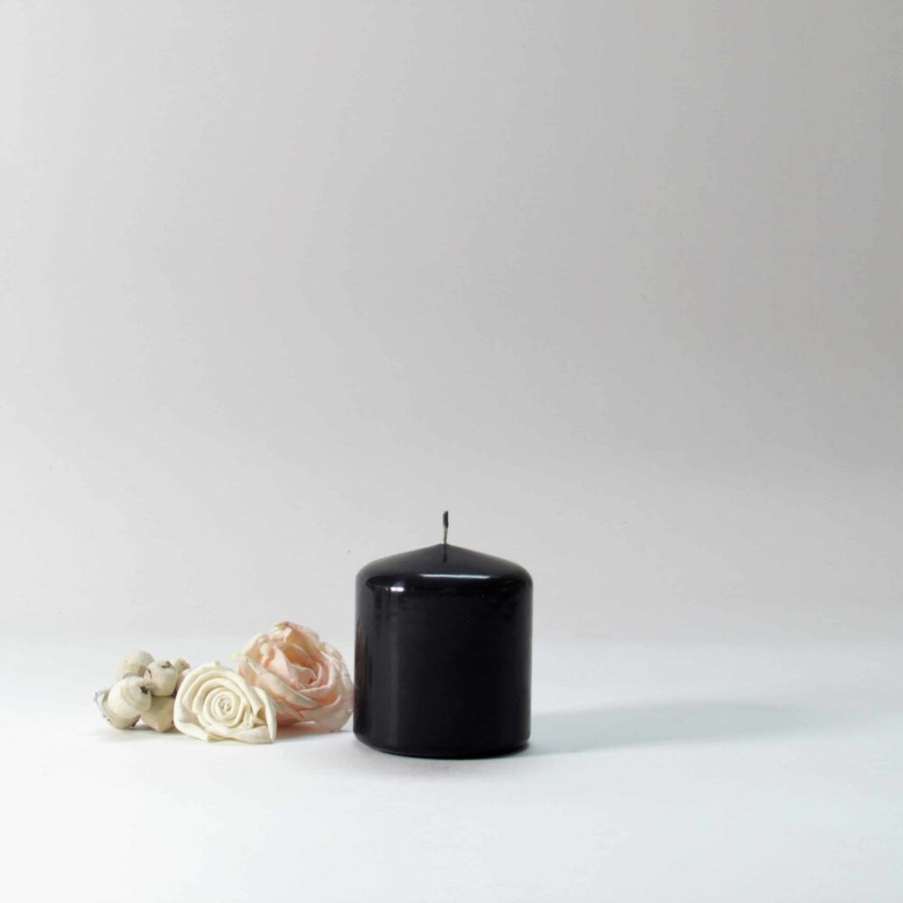 black candles, black pillar candles, black and white candles, black pillar candles bulk, wholesale black candles, black candles bulk,