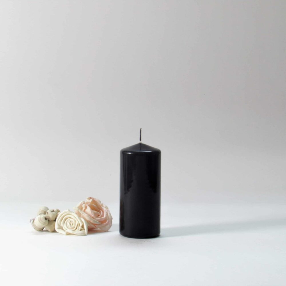 black candles, black pillar candles, black and white candles, black pillar candles bulk, wholesale black candles, black candles bulk,