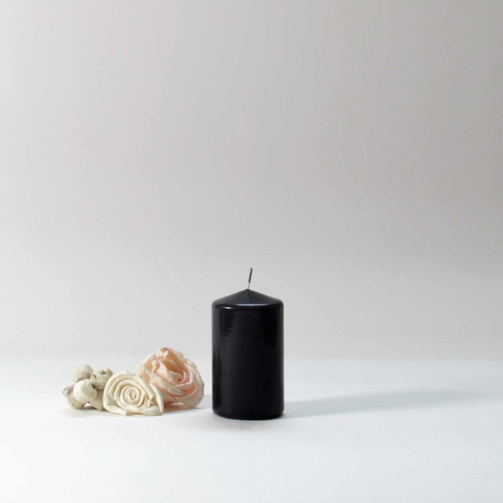 black candles, black pillar candles, black and white candles, black pillar candles bulk, wholesale black candles, black candles bulk,