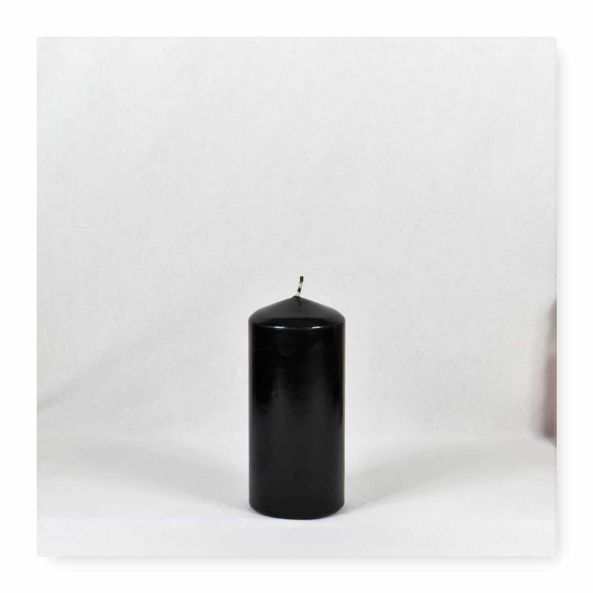 black candles, black pillar candles, black and white candles, black pillar candles bulk, wholesale black candles, black candles bulk
