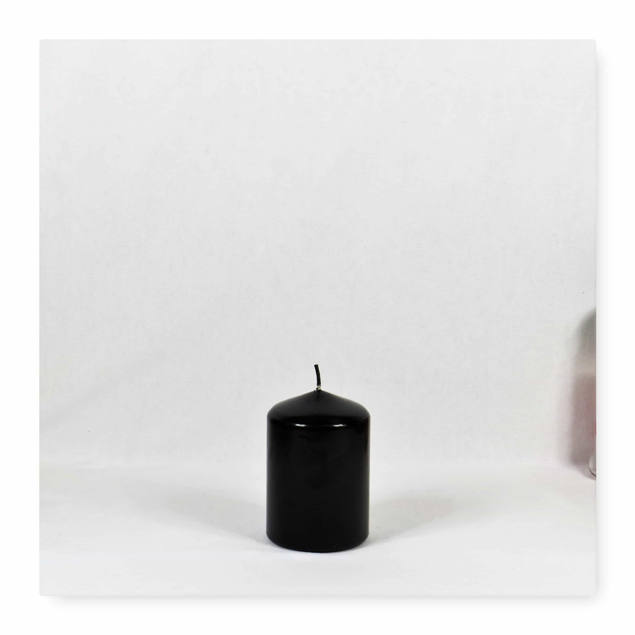 Black Pillar Candle black candles, black pillar candles, black and white candles, black pillar candles bulk, wholesale black candles, black candles bulk