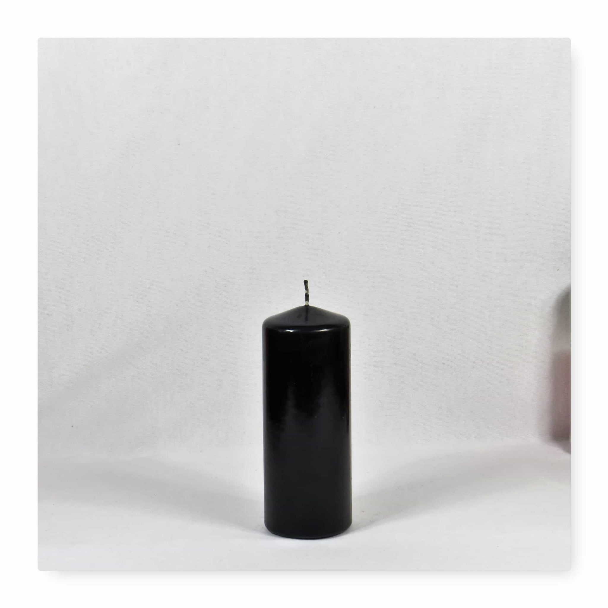 black candles, black pillar candles, black and white candles, black pillar candles bulk, wholesale black candles, black candles bulk