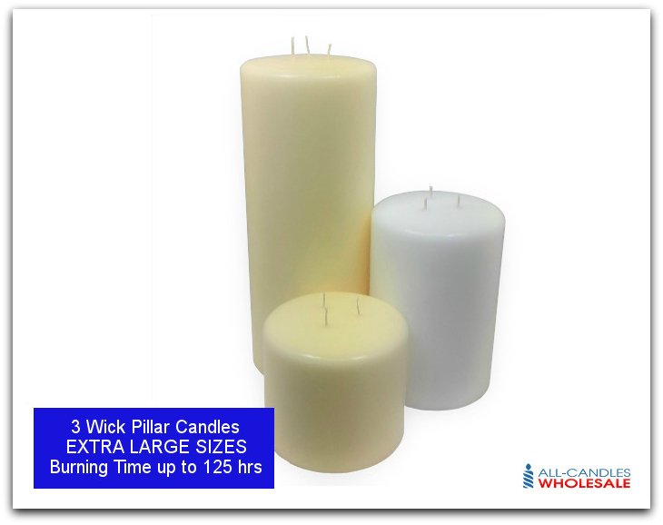 3 Wick Pillar Candles Quality Candles Candle Manufacturers
