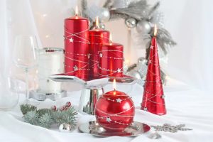 Christmas candles,