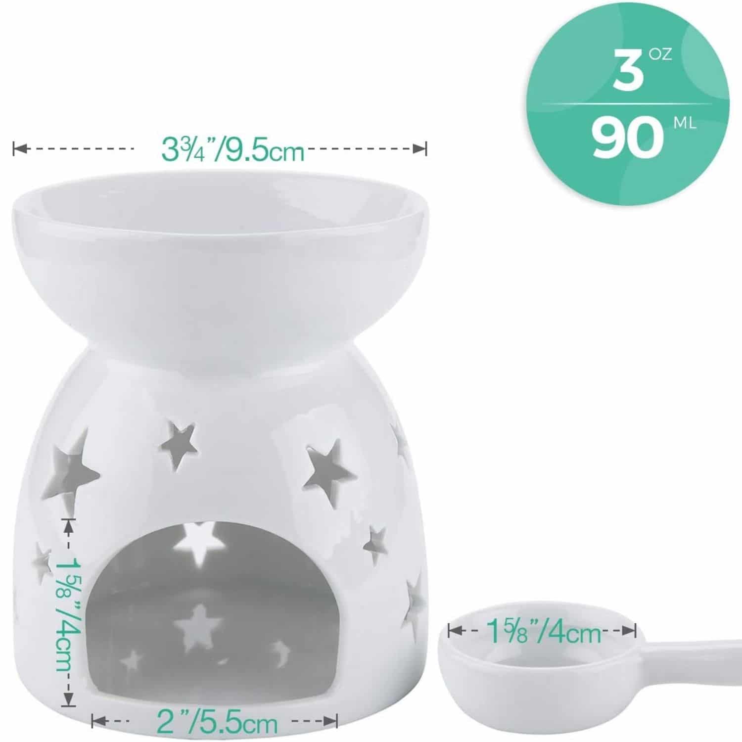 Wax Melt Essential Oil Burner White Tarts Holder Candles