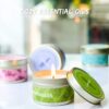 scented candle in jar,
