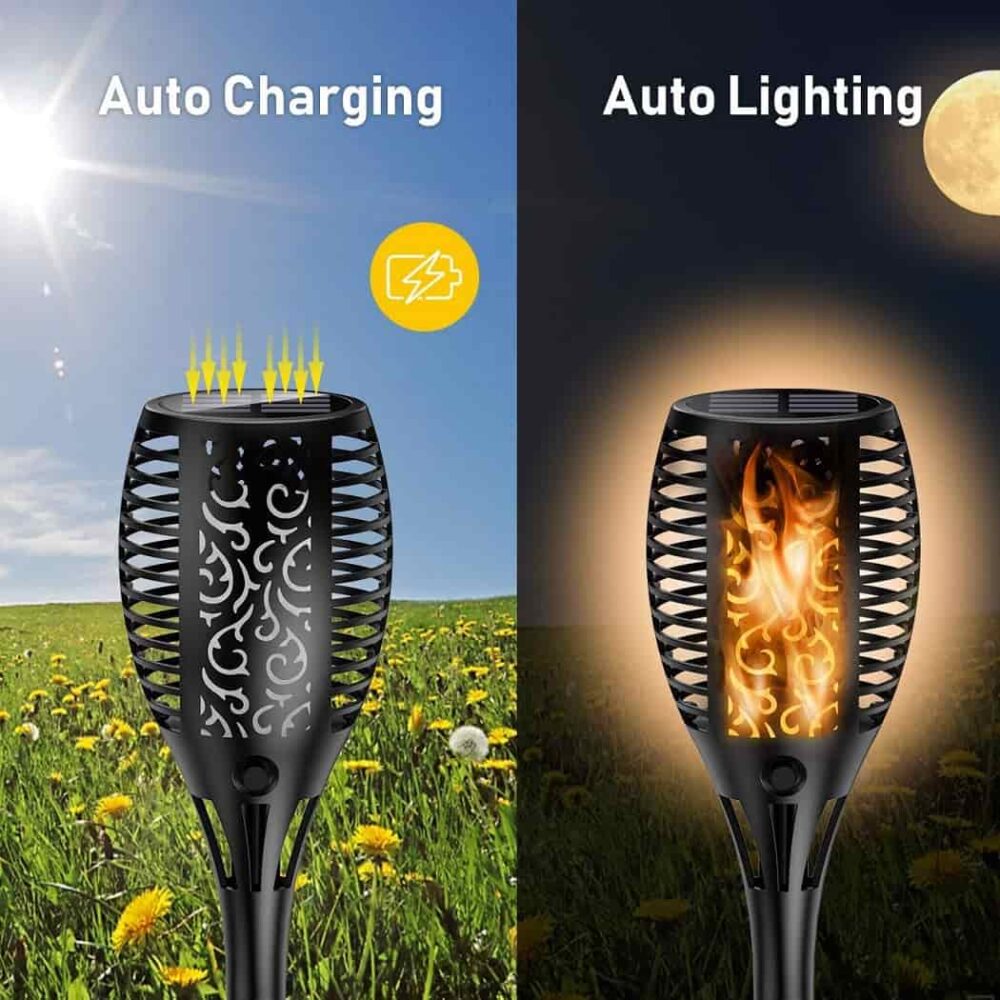 solar torch lights,