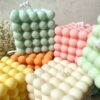 Bubble Cube Candle! Home Decor Candles Unscented! Wedding Favor