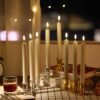 battery candles, dinner candles, flameless candles, dining table,