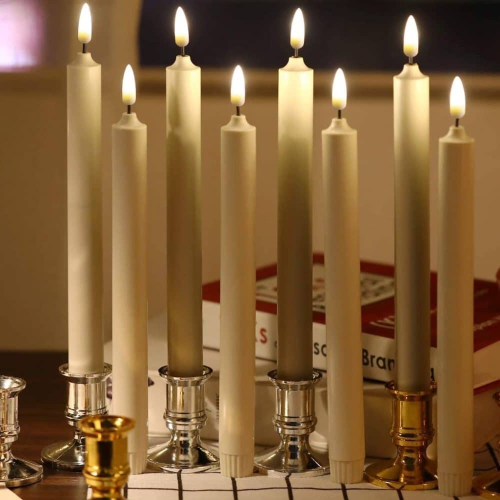 battery candles, dinner candles, flameless candles, dining table,