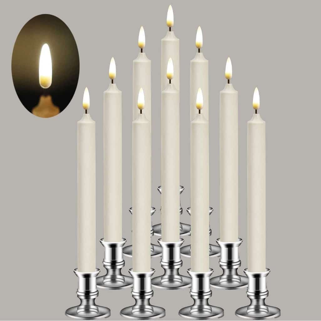 battery candles, dinner candles, flameless candles, dining table,
