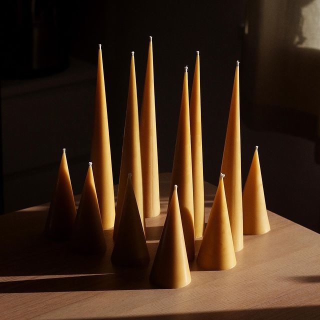 beeswax candles,